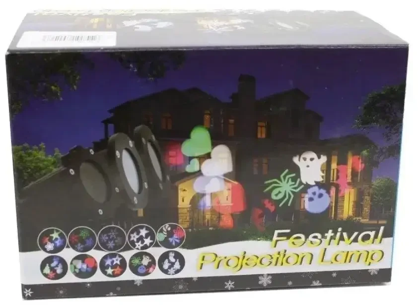 Вуличний лазерний проєктор із малюнками Festival Projection Lamp 12 pictures star shower – фото 8
