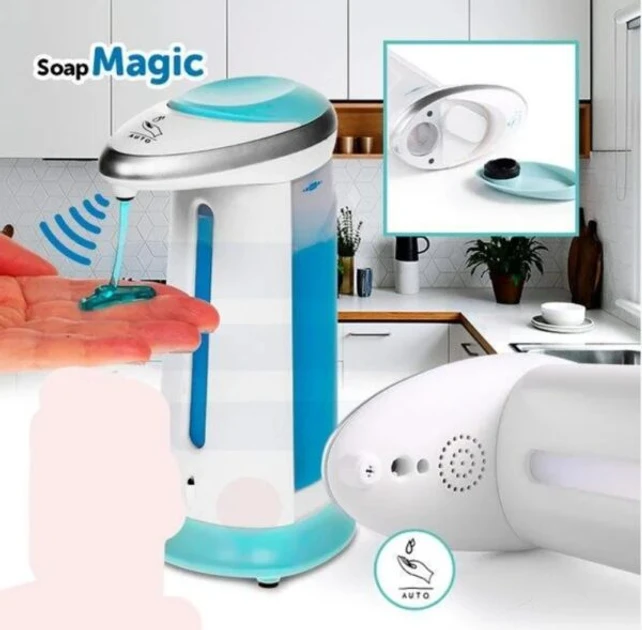 Сенсорний дозатор Soap Magic рідкого мила автоматична мильниця з дозатором 380 мл – фото 2