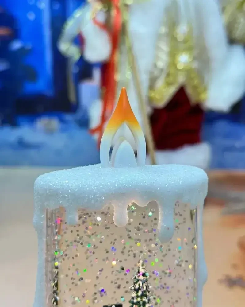 Новорічний музичний нічник-світильник XMAS wdl 23005c Музична свічка – фото 3