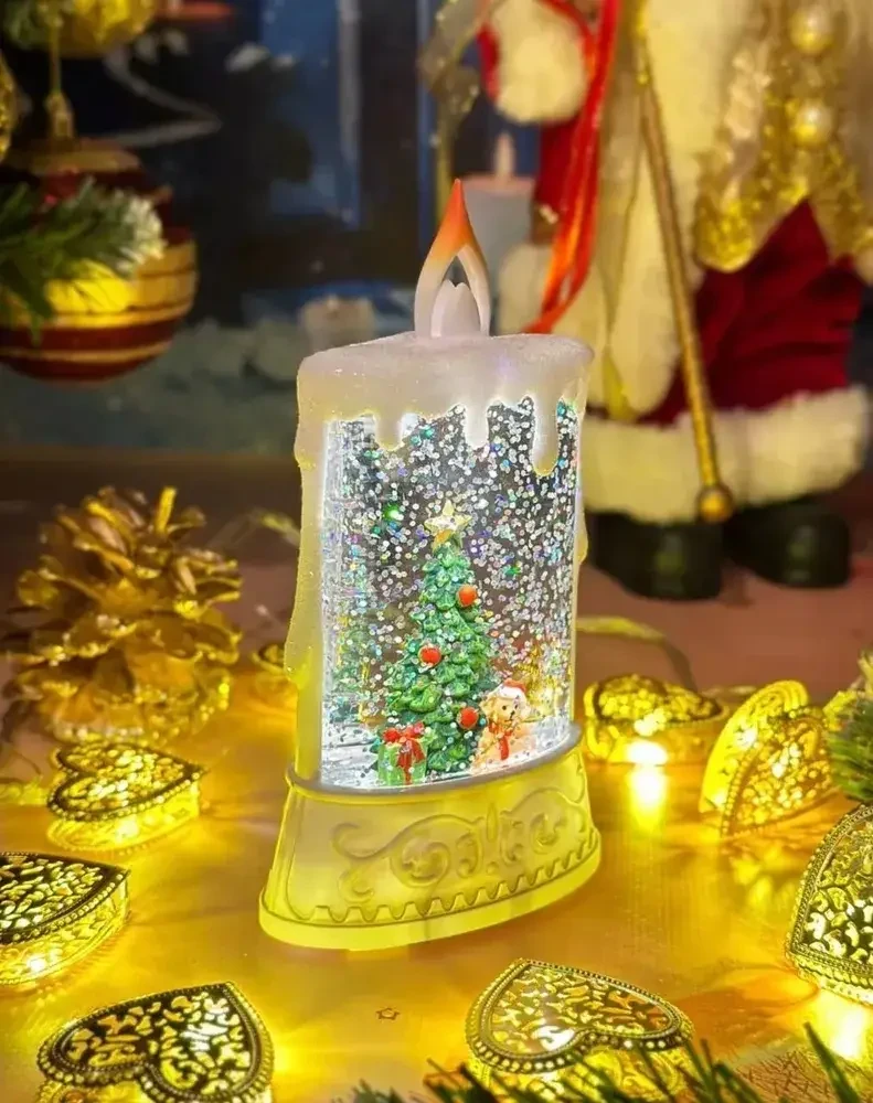 Новорічний музичний нічник-світильник XMAS wdl 23005c Музична свічка – фото 4