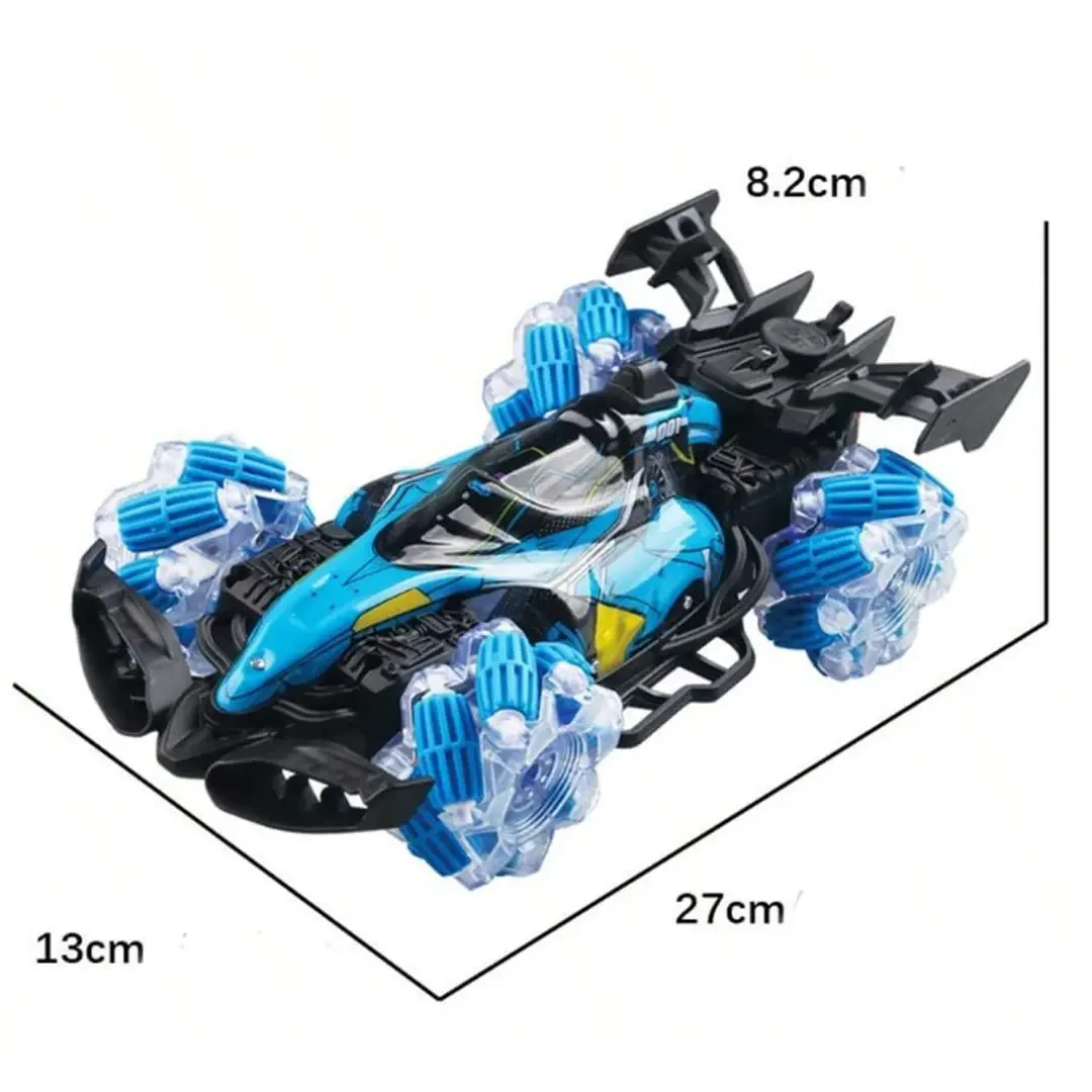 Перегонова машинка на пульті керування з ефектом пари підсвіткою і звуковими ефектами 21016 Синій – фото 5