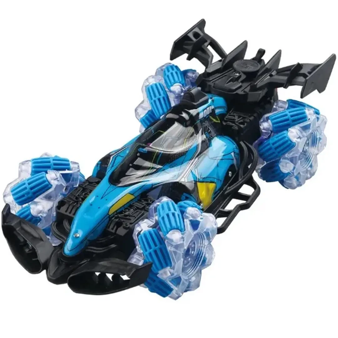 Перегонова машинка на пульті керування з ефектом пари підсвіткою і звуковими ефектами 21016 Синій – фото 4