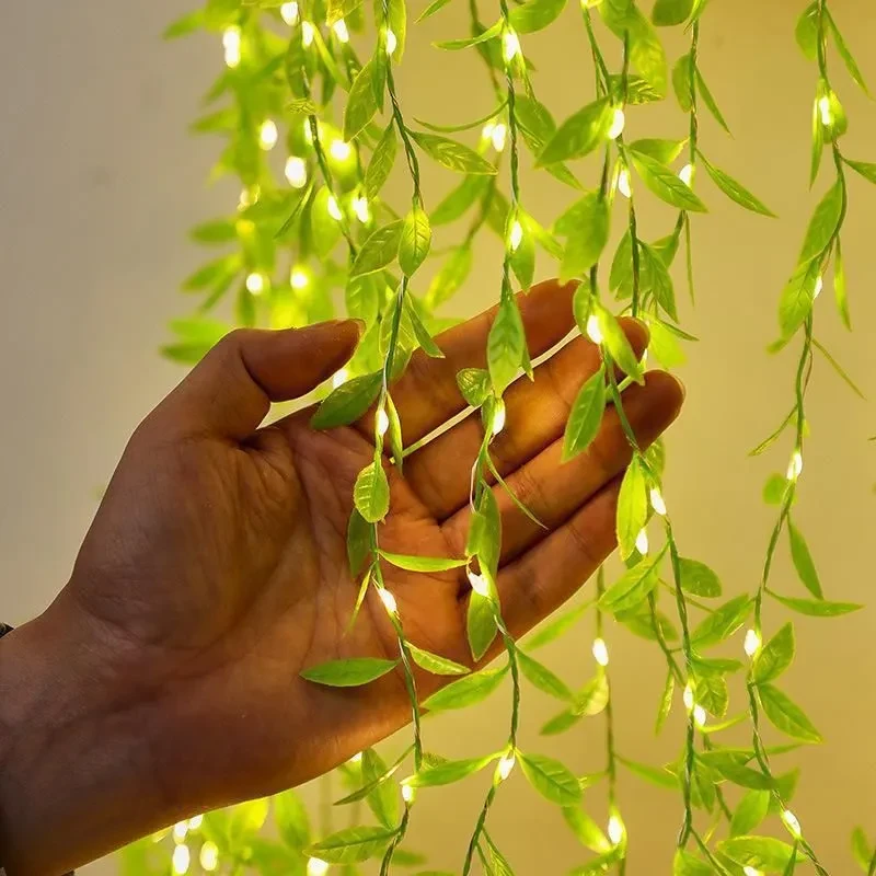 Гірлянда 200 Led зелена верба теплий білий SF-56 – фото 4