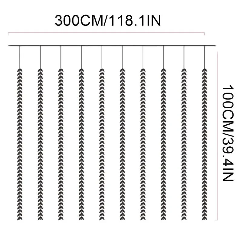 Гірлянда 200 Led зелена верба теплий білий SF-56 – фото 7