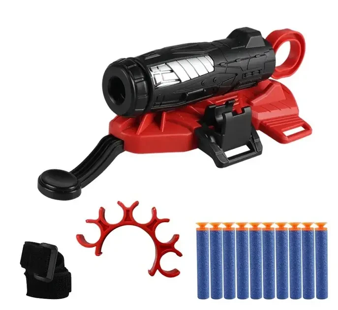 Дитяча іграшкова рукавичка-бластер Людина-павук Spider Man Gloves Ігровий пістолет стріляє м’якими кулями – фото 3