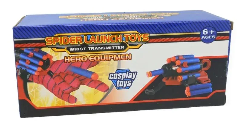 Дитяча іграшкова рукавичка-бластер Людина-павук Spider Man Gloves Ігровий пістолет стріляє м’якими кулями – фото 9