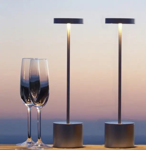 Світлодіодна настільна лампа із сенсорним керуванням на акумуляторі Tablelamp Black 3 режими підсвітки – фото 4