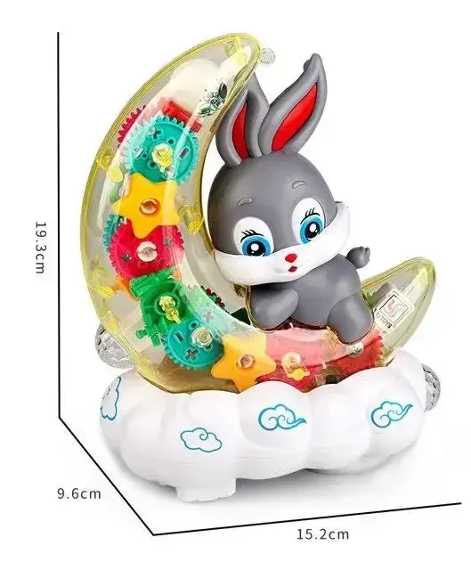 Дитячий музичний нічник Зайчик на Місяці Moon Rabbit Дитяча іграшка з підсвіткою і світловими ефектами – фото 7