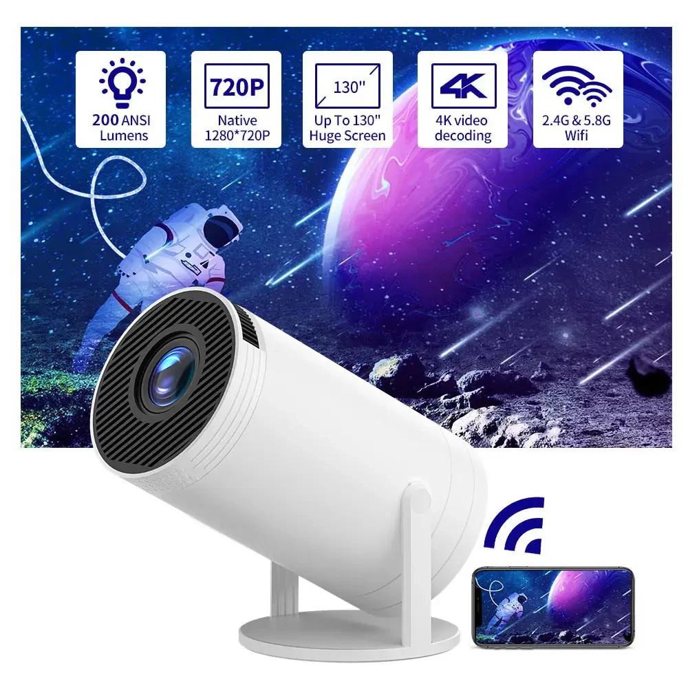 Мультимедійний портативний мініпроєктор Magcubic HY300 Android 12 З підтримкою Wi-Fi Bluetooth 4K UHD – фото 1