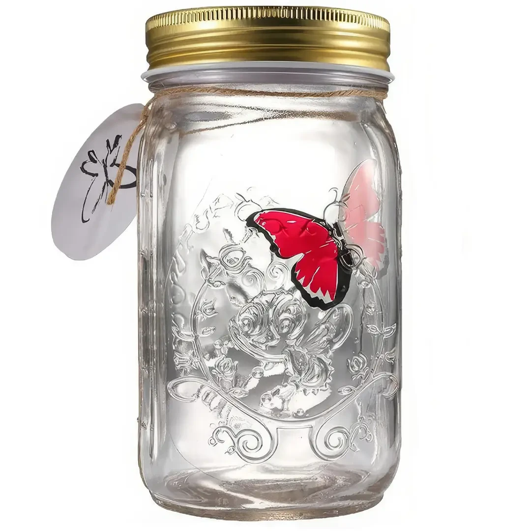 Декоративний нічник Метелик у банці Butterfly Інтерактивний пурхає метелик у банці з підсвіткою