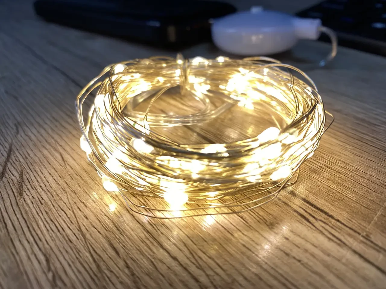 Гірлянда дріт музичний USB теплий білий 10 м SF-3 – фото 4