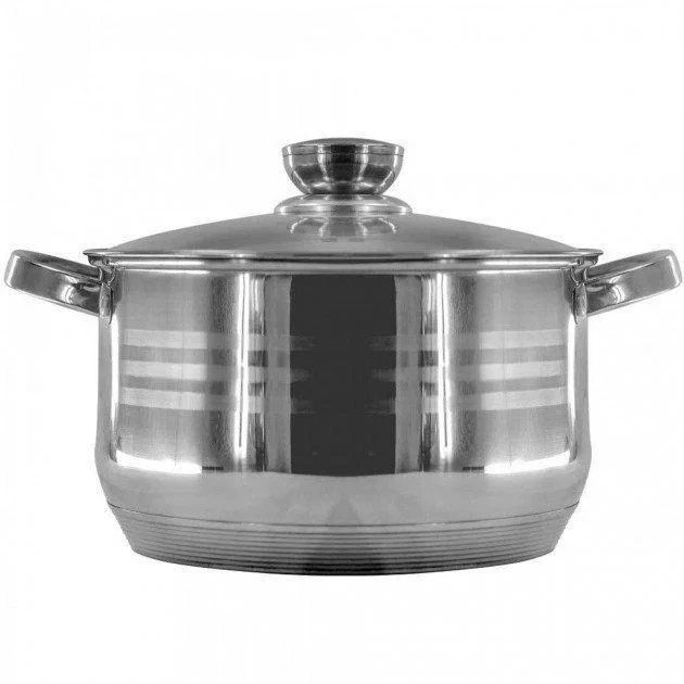 Набір каструль Rainberg RB-604 6 предметів, набір кухонного неіржавкого посуду з кришками – фото 1