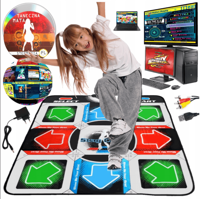 Танцювальний килимок usb для ПК комп'ютера PC Dance mat Dance Pad покращений з CD