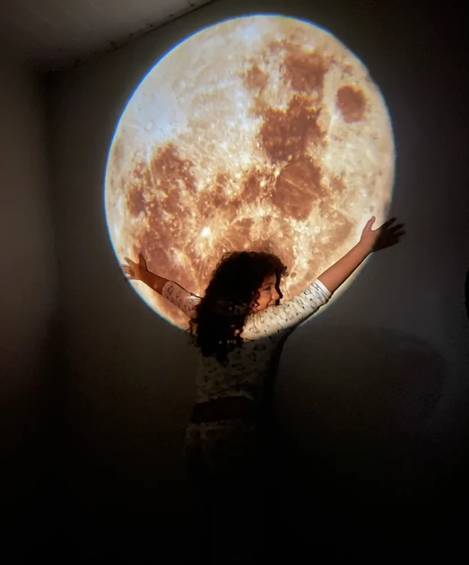 ЛУНА Місячний проєктор, світлодіодний USB-нічник, проєкція планети, AND HA-126 – фото 3