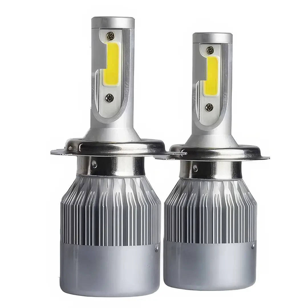 Комплект автомобільних світлодіодних LED ламп з охолодженням С6 LED H4 LED-лампи для авто 3800 Лм – фото 1