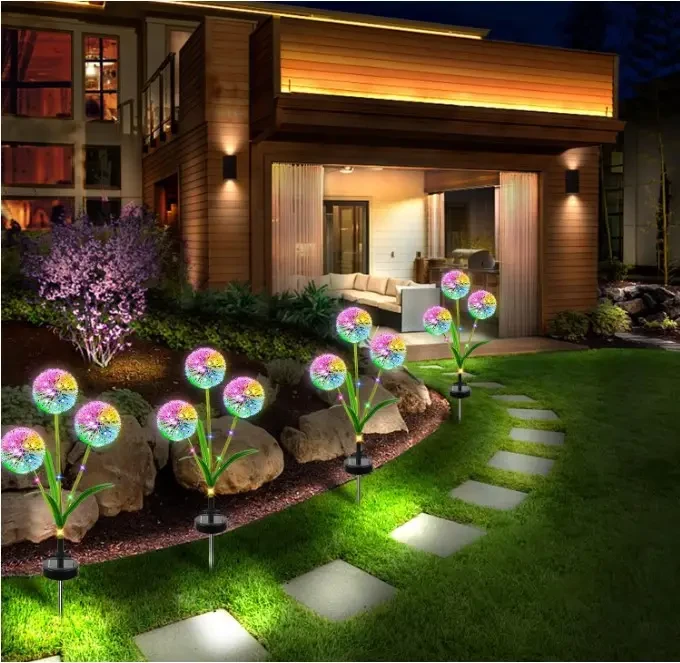 Садовий ліхтар на сонячній батареї Кульбаби Dandelion Garden Lights – фото 5