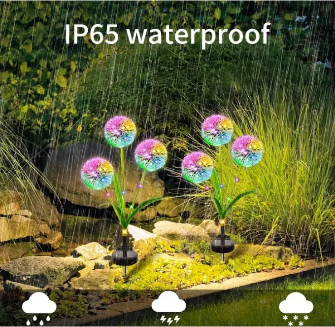 Садовий ліхтар на сонячній батареї Кульбаби Dandelion Garden Lights – фото 6