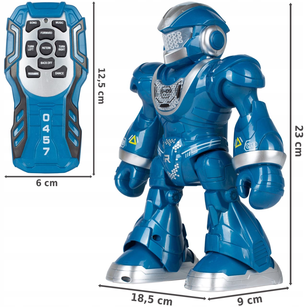 Інтерактивний робот, що танцює, Dancing Robot на пульті керування BLUE – фото 5
