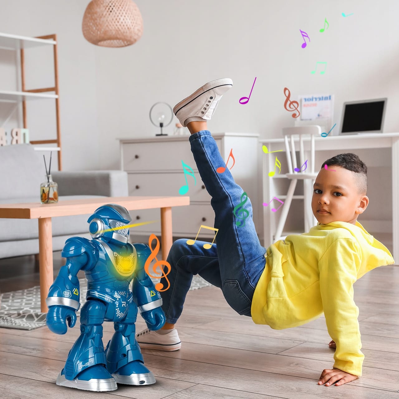 Інтерактивний робот, що танцює, Dancing Robot на пульті керування BLUE – фото 4