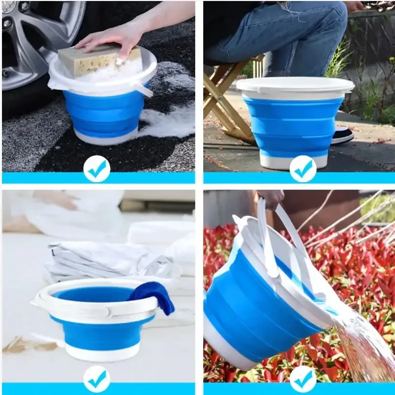 Відро 10 літрів туристичне складане SmartUS Collapsible Bucket – фото 3