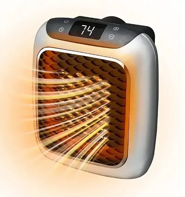 Нагрівач портативний з пультом Heater Turbo 800 Wt Керамічний мініігрівач дуйчик від мережі – фото 2