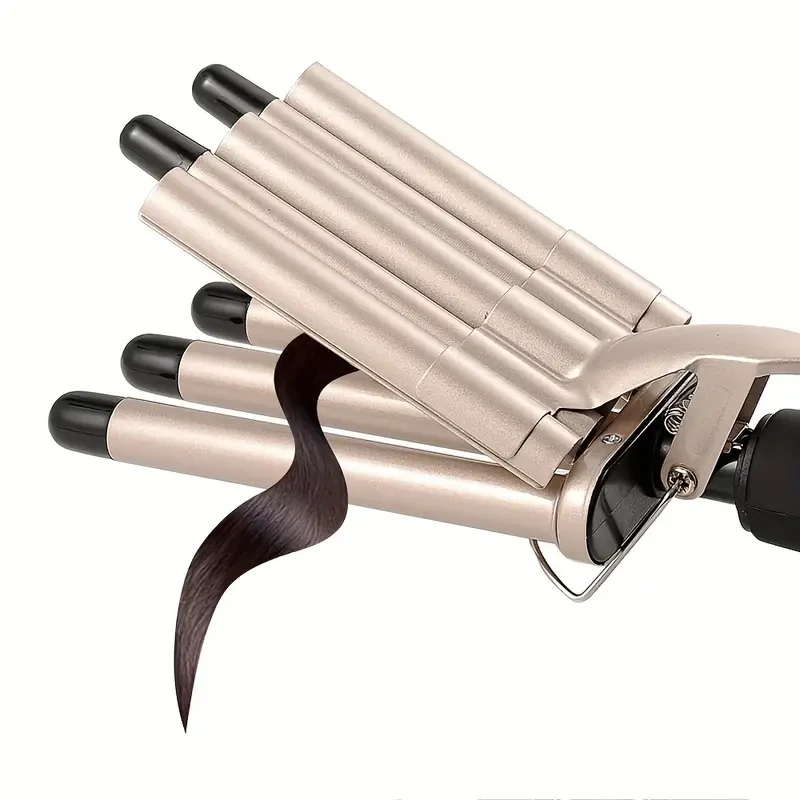 Щипці для Завивки Керамічні на 5 хвиль hair curler KR-8832 Золотистий – фото 3