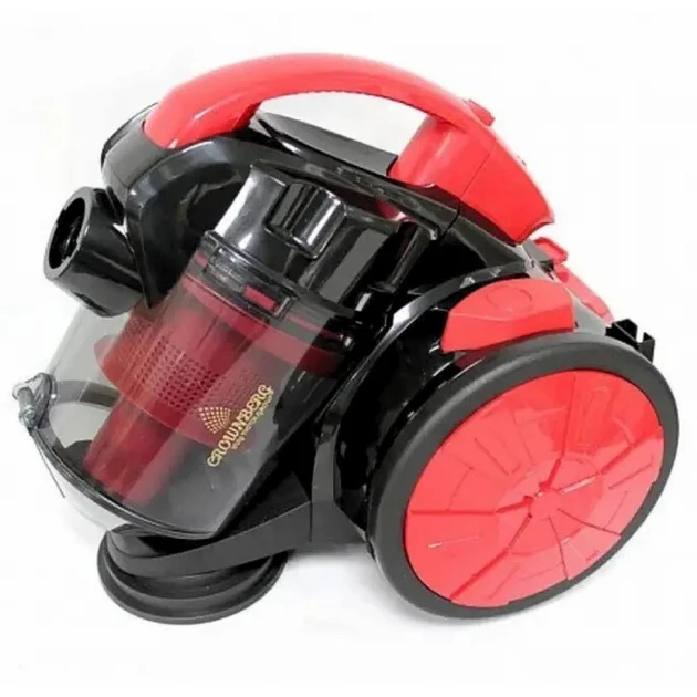 Пилосос з турбощіткою Crownberg CB 0110 потужністю 2400 Вт для сухого прибирання з контейнером 1.5 л.