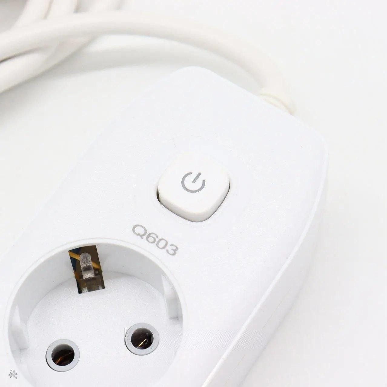 Подовжувач на 4 розетки +2USB, Type-c, 2 м, Q603 Білий / Мережевий подовжувач/переноска розетка / Мережевий фільтр – фото 1