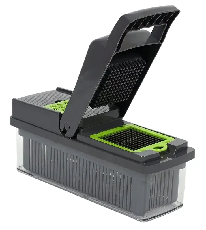Багатофункціональна овочерізка зі змінними насадками 14в1 Vegetable Salad Cutter Терка для овочів із контейнером – фото 6