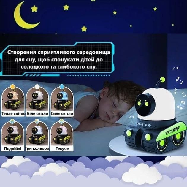 Нічник-проєктор з Bluetooth колонкою Droid WH-E03 1200mAh – фото 3
