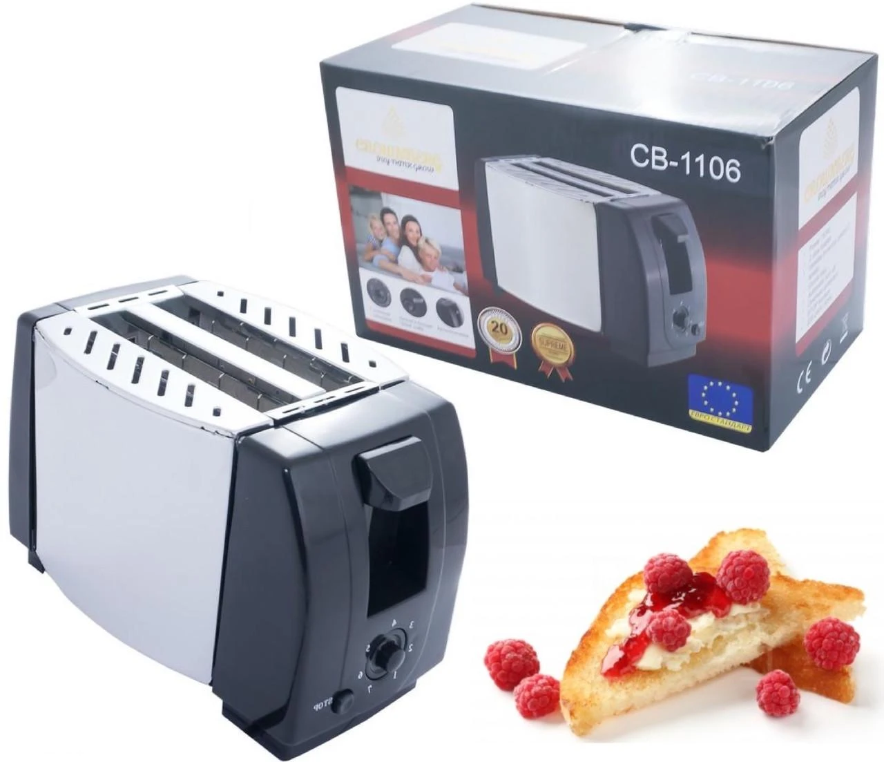 Тостер Crownberg CB 1106 750 Вт – фото 1