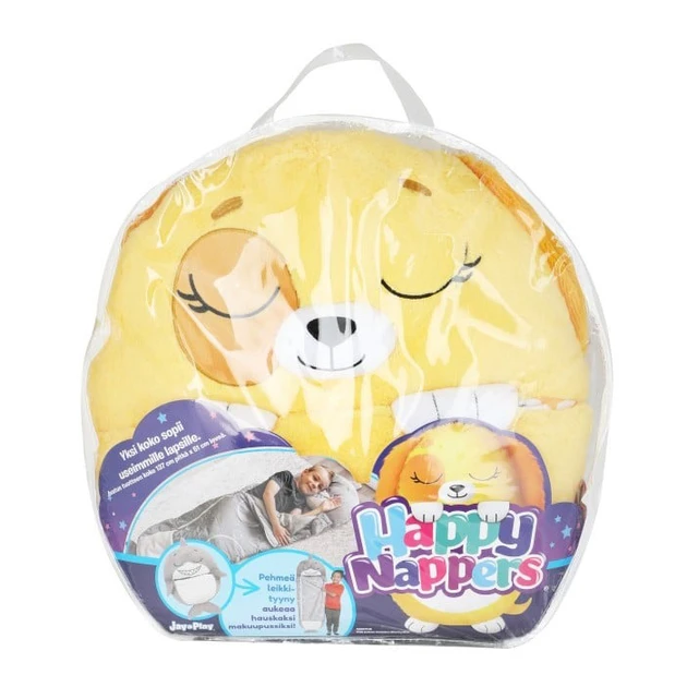 Дитячий спальний мішок на блискавці 3 в 1 вбудована подушка 130 см цуценя жовте Baby sleeping bag Size S – фото 6