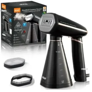 Відпарювач із двома насадками для одягу на 1600 Вт RAF R.1272 Чорний