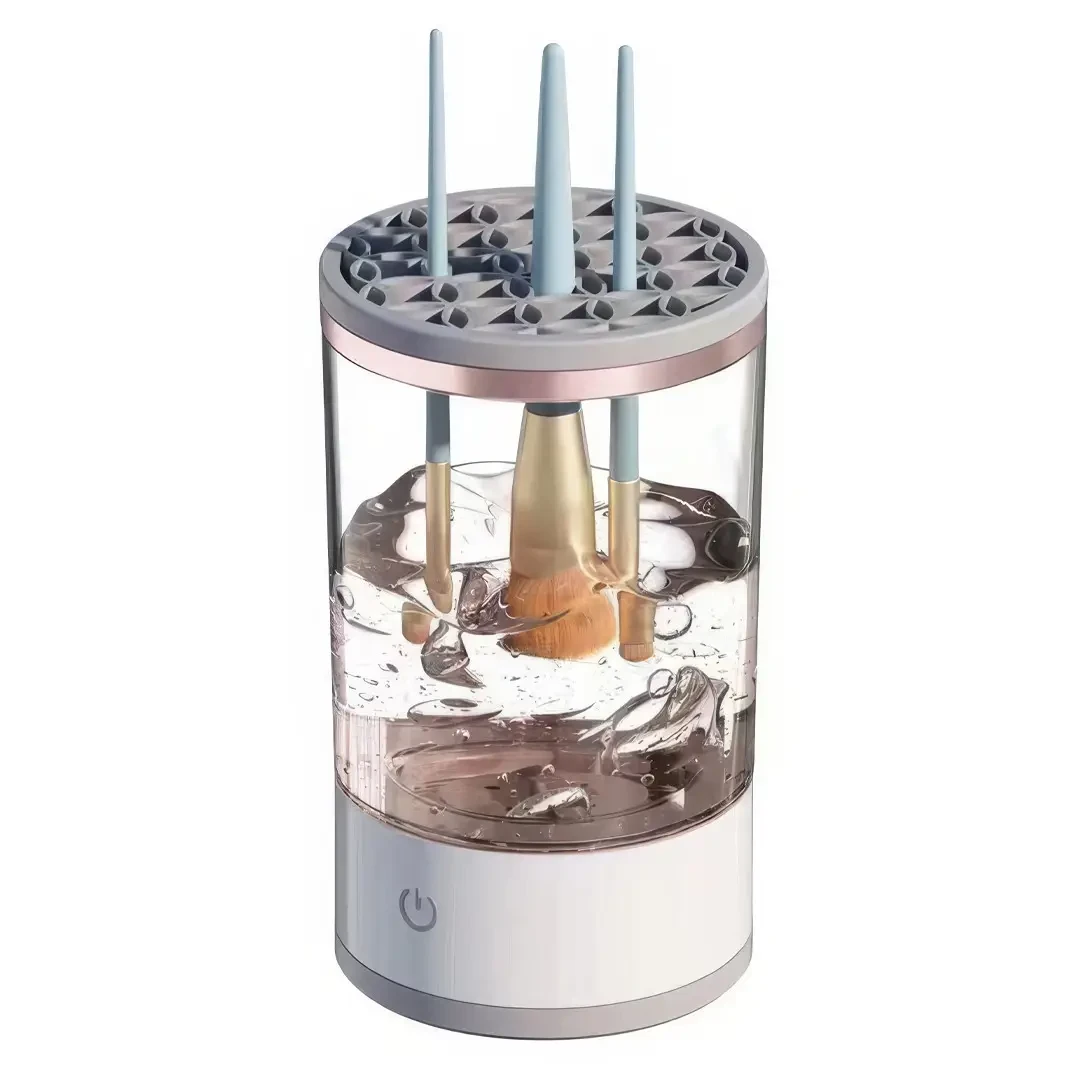 Портативний автоматичний очисник пензлів для макіяжу Makeup Brush Cleaner USB Білий RD-1805 – фото 6