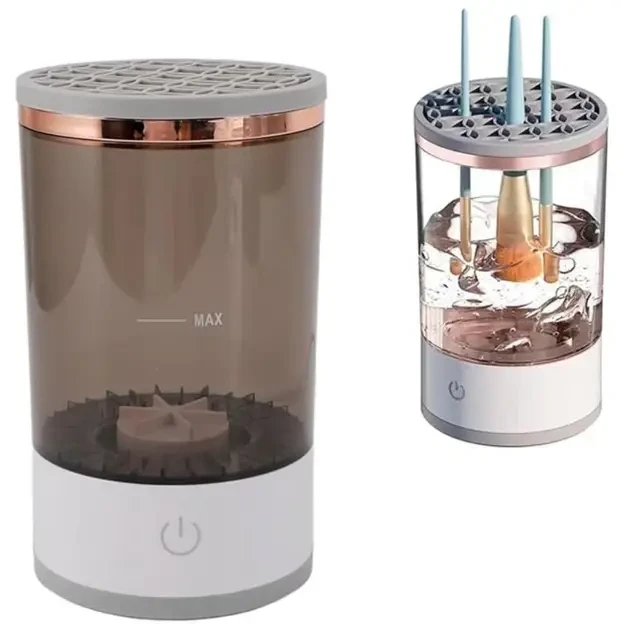 Портативний автоматичний очисник пензлів для макіяжу Makeup Brush Cleaner USB Білий RD-1805 – фото 5