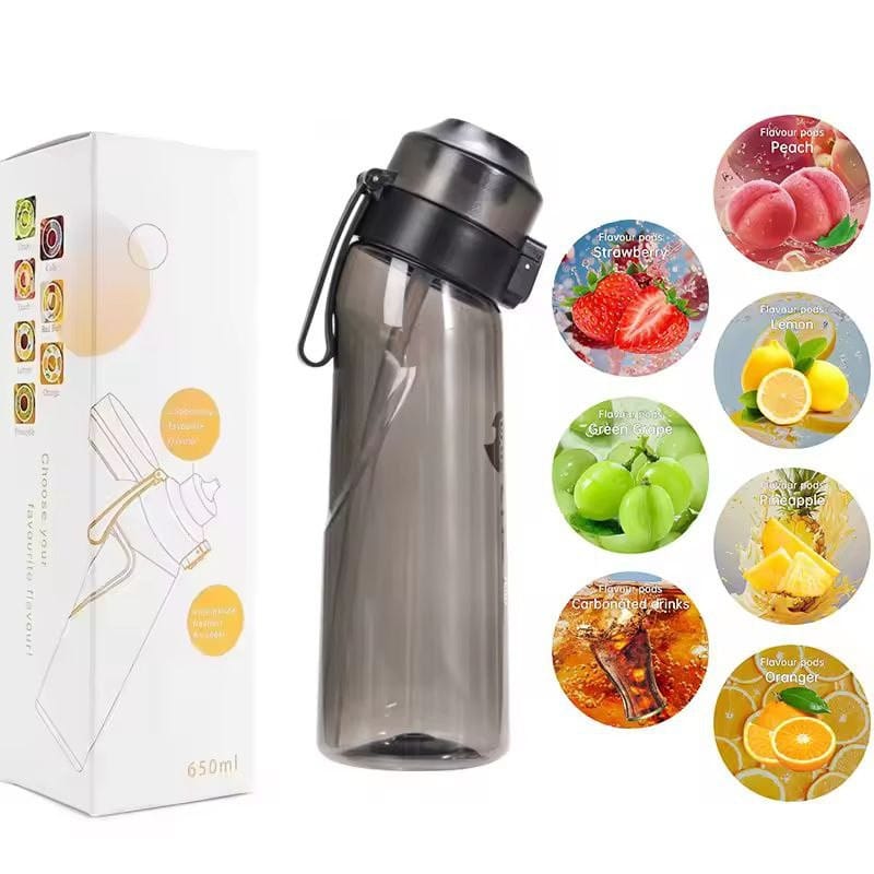Пляшка ароматична спортивна для води Air Up Bottle 650 мл + 2 капсули Чорний