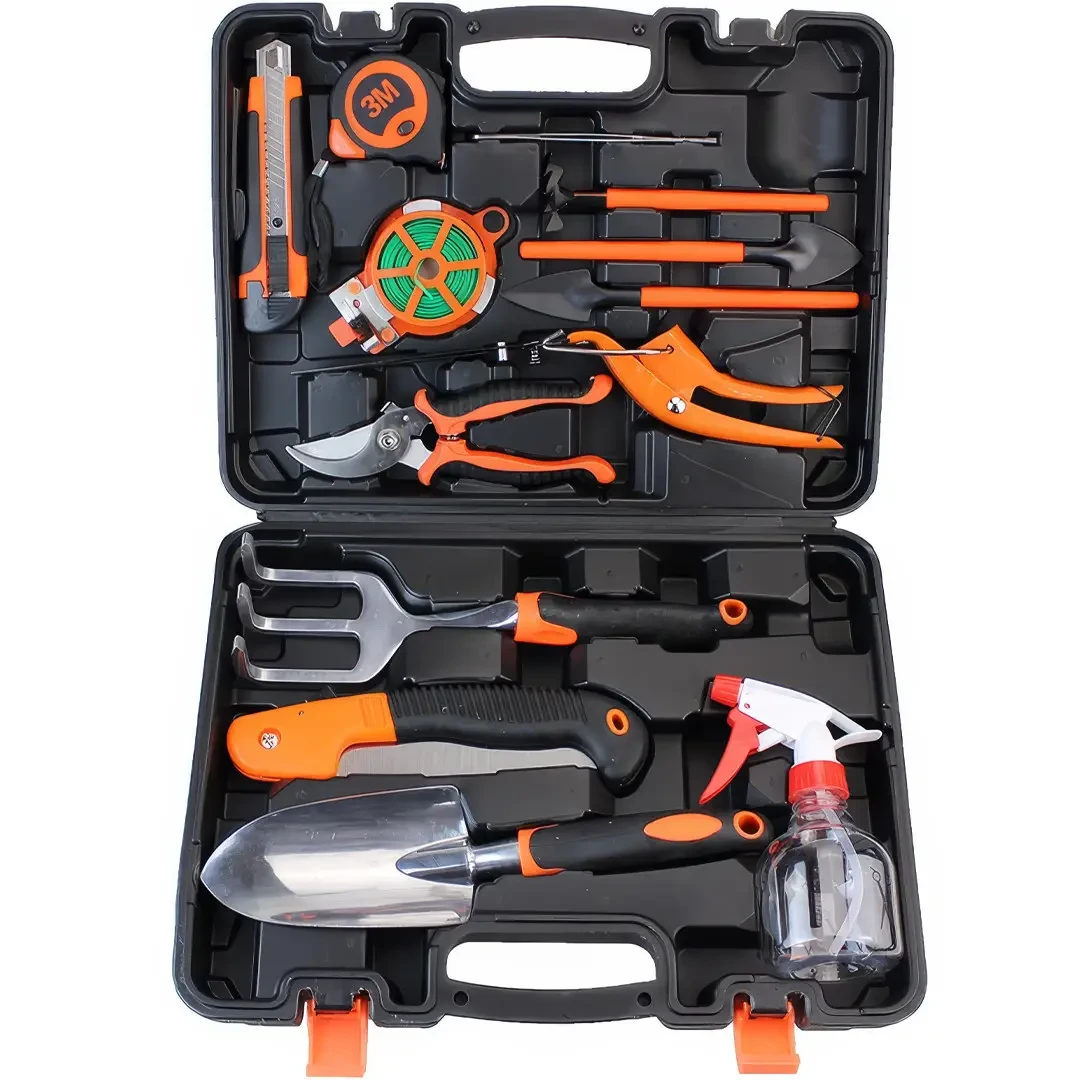 Набір садових інструментів у кейсі 14 в 1 Gardening Set ART Універсальний садовий набір
