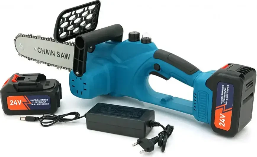 Акумуляторна ланцюгова мініелектропила 8″ Chain Saw Потужний гілкоріз із 2 акумуляторами – фото 3