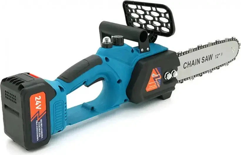Акумуляторна ланцюгова мініелектропила 8″ Chain Saw Потужний гілкоріз із 2 акумуляторами – фото 4