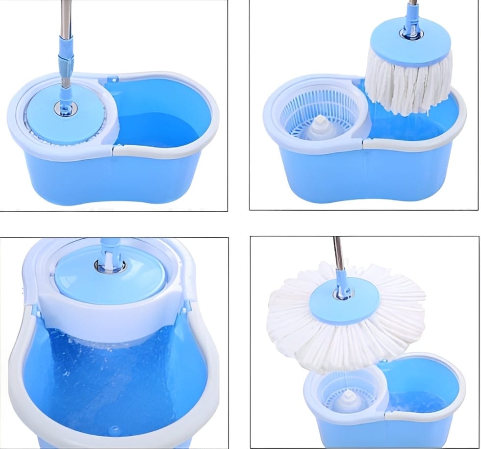 Універсальна швабра з відтискачем-центрифугою та відром Easy Mop “Кругла Швабра” – фото 1