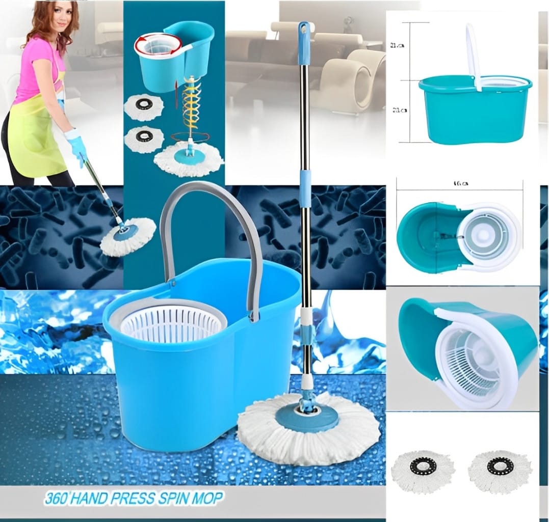 Універсальна швабра з відтискачем-центрифугою та відром Easy Mop “Кругла Швабра” – фото 7