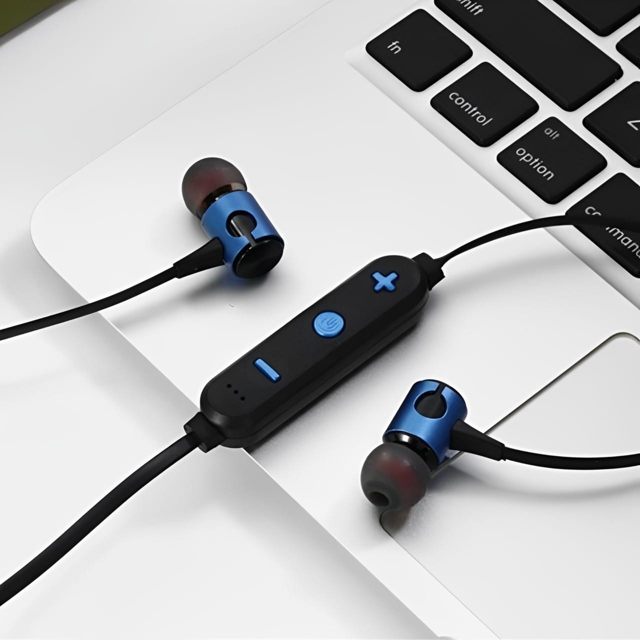 Навушники з Bluetooth/MicroCD (Магнітні, спортивні, потужні) MG-G20 Синій – фото 1