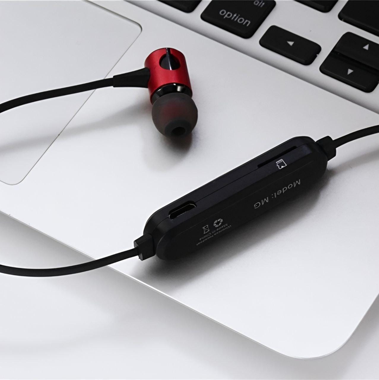Магнітні бездротові навушники з плеєром Bluetooth MG-G20 Bluetooth 4.2 Червоний – фото 3