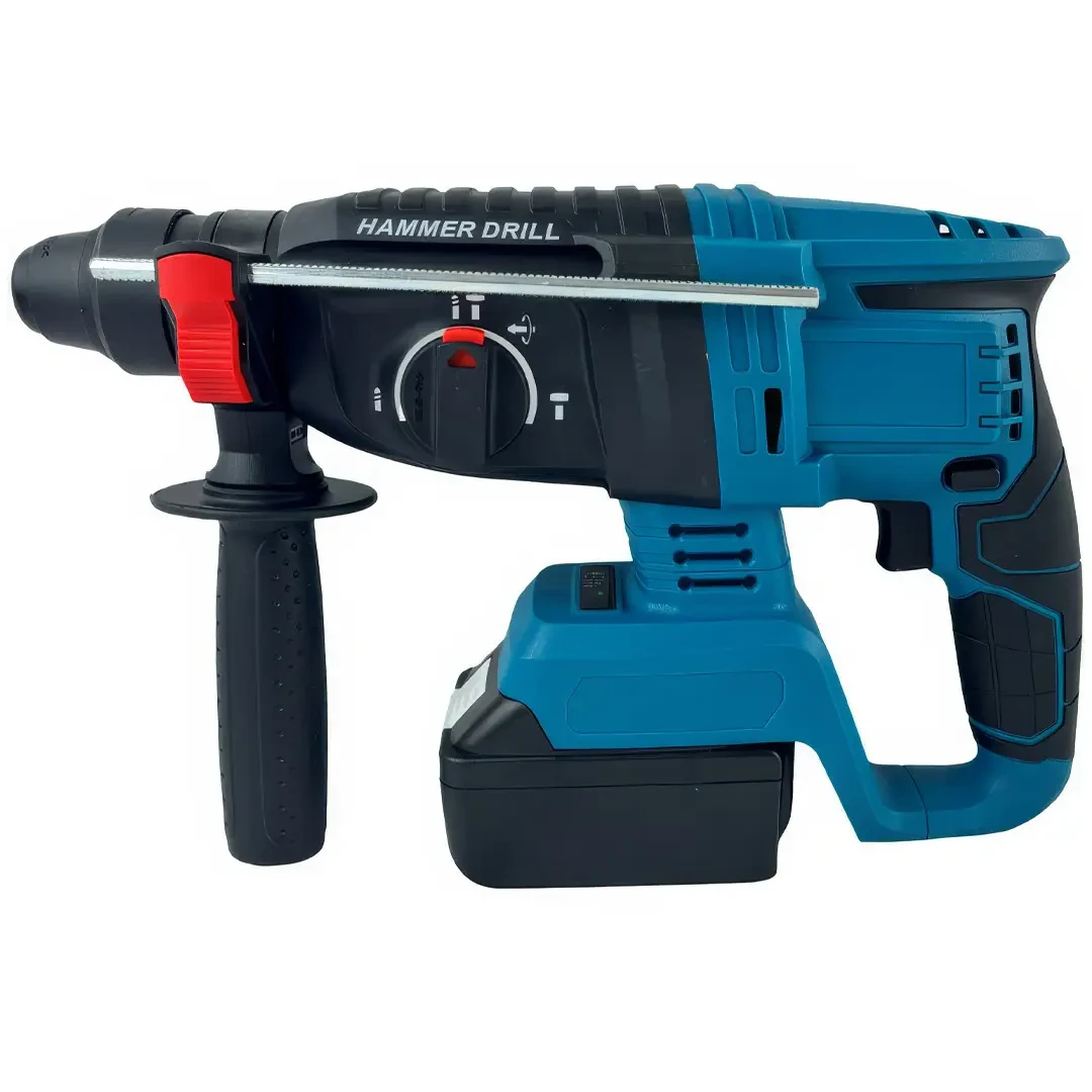 Дриль-перфоратор з 2 акумуляторами 48V у пластиковому кейсі Hammer Drill Акумуляторний друль-перфоратор – фото 2
