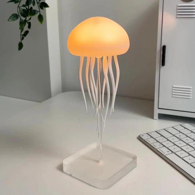Нічник LED-лампа Медуза з USB NTL-5B з рухами та кольоропередаванням RGB Білий – фото 2