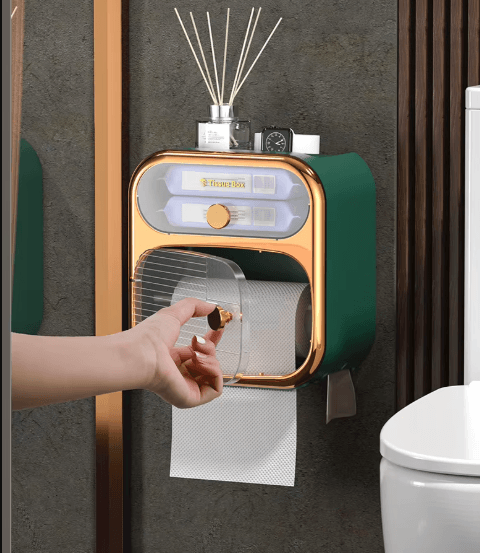 Тримач для туалетного паперу Toilet Paper Holder GREEN Стильний і практичний аксесуар для ванної кімнати – фото 1