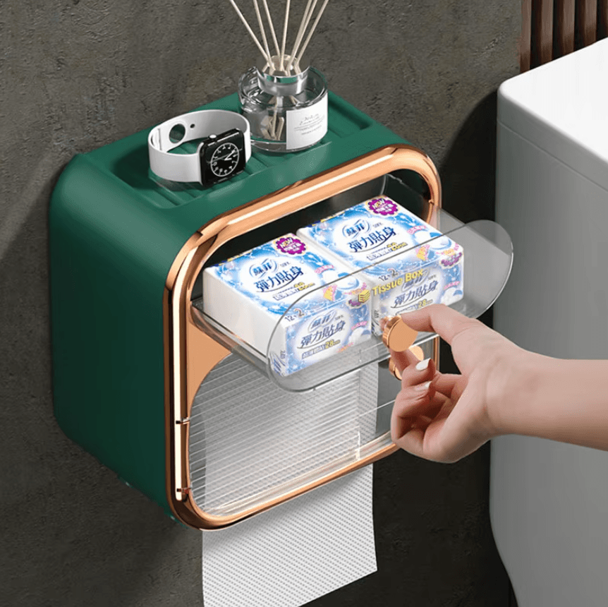 Тримач для туалетного паперу Toilet Paper Holder GREEN Стильний і практичний аксесуар для ванної кімнати