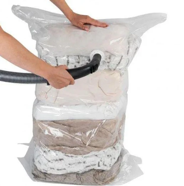 Вакуумний пакет 1 штук для одягу та речей зберігання VACUM BAG Sanasia 70х100 см – фото 3