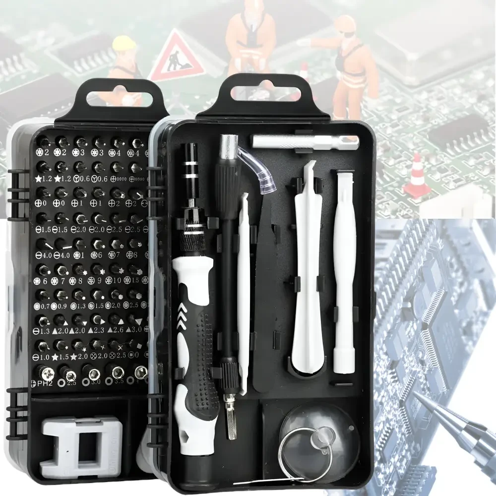 Набір викруток для ремонту мобільних телефонів і планшетів у боксі 115в1