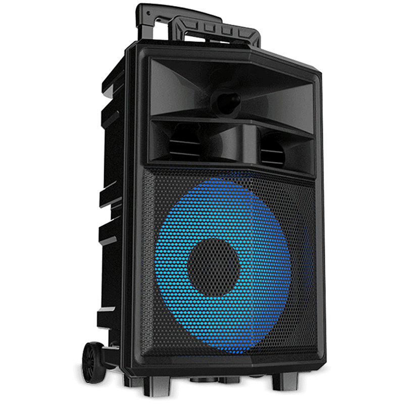 Портативна колонка ZQS-12130, Bluetooth, караоке, micro SD, мапа, aux, usb 2 мікрофони – фото 2